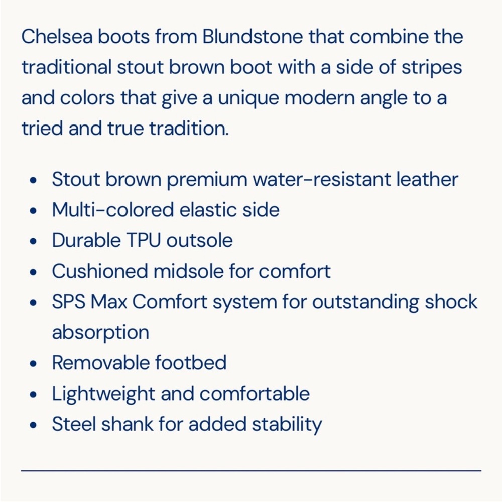 Blundstone Brown Ankle Boots with Multicolor Stripes - Picture 8 of 8